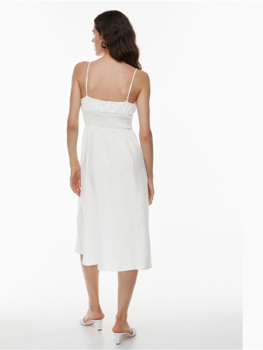 ARITZIA Wilfred Genoa Organic Linen Midi Dress Size Large - Picture 4 of 15